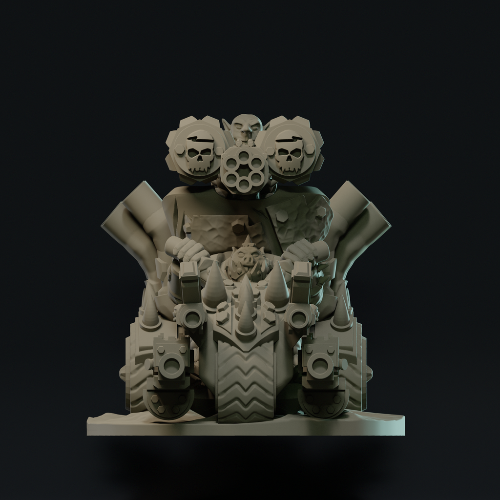 Null Brutes: Wartrike Boss & Biker Squad Bundle – Support-Free FDM STL