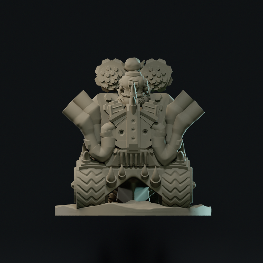 Null Brutes: Wartrike Boss – Support-Free FDM STL