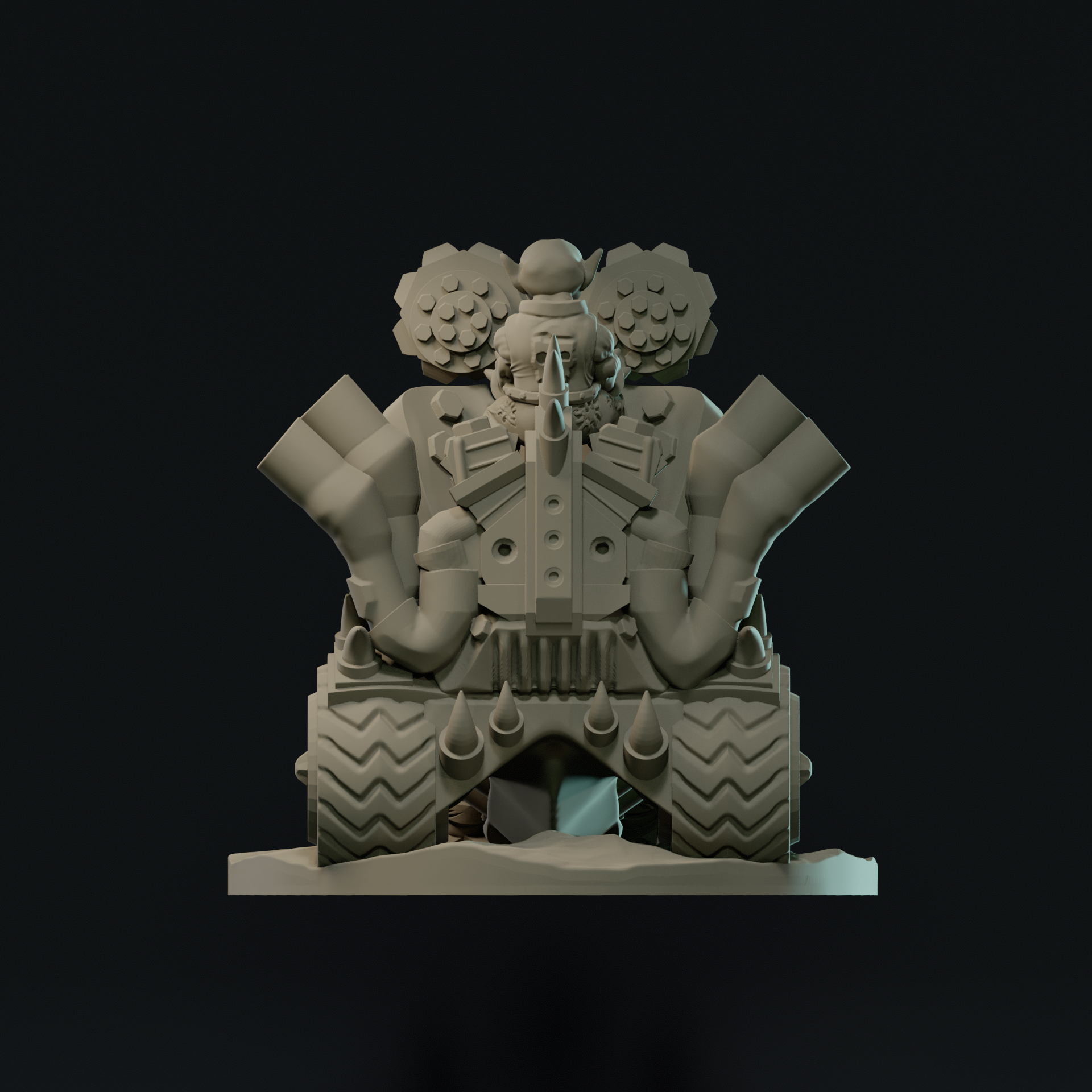 Null Brutes: Wartrike Boss – Support-Free FDM STL