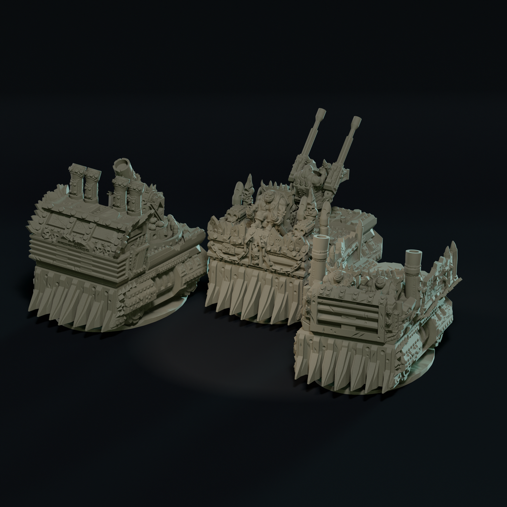 Null Brutes: Trucks Bundle – Support-Free FDM STL