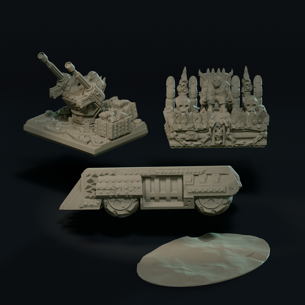 Null Brutes: Trucks Bundle – Support-Free FDM STL