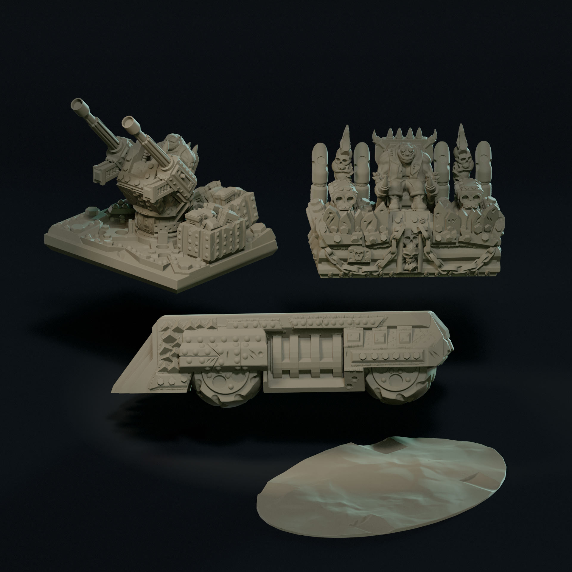 Null Brutes: Trucks Bundle – Support-Free FDM STL