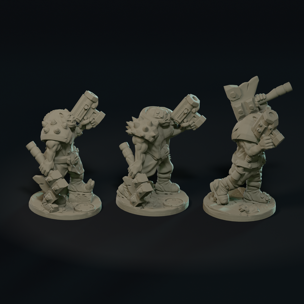 Null Brutes: Fighters Squad – Support-Free FDM STL