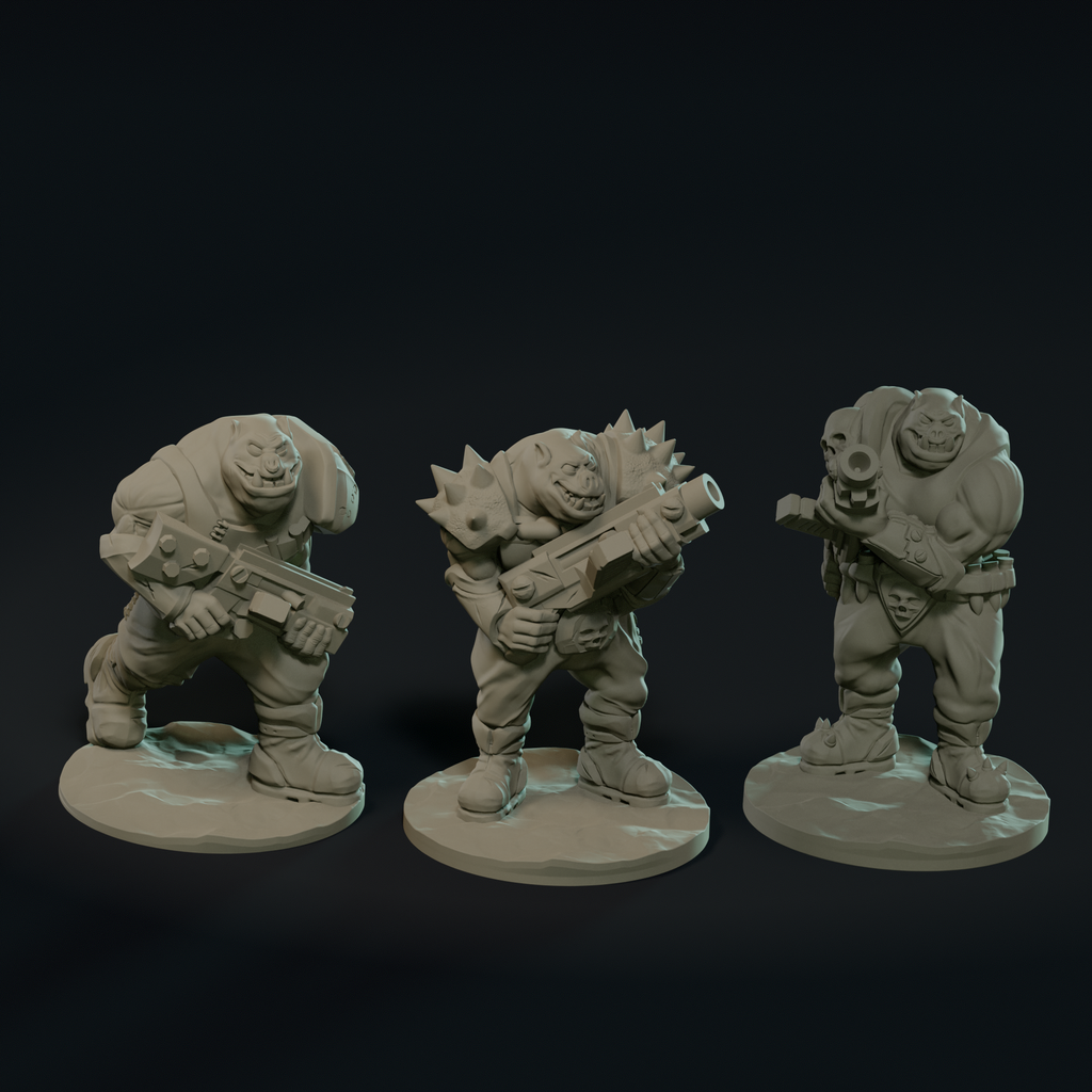 Null Brutes: Gunners Squad – Support-Free FDM STL