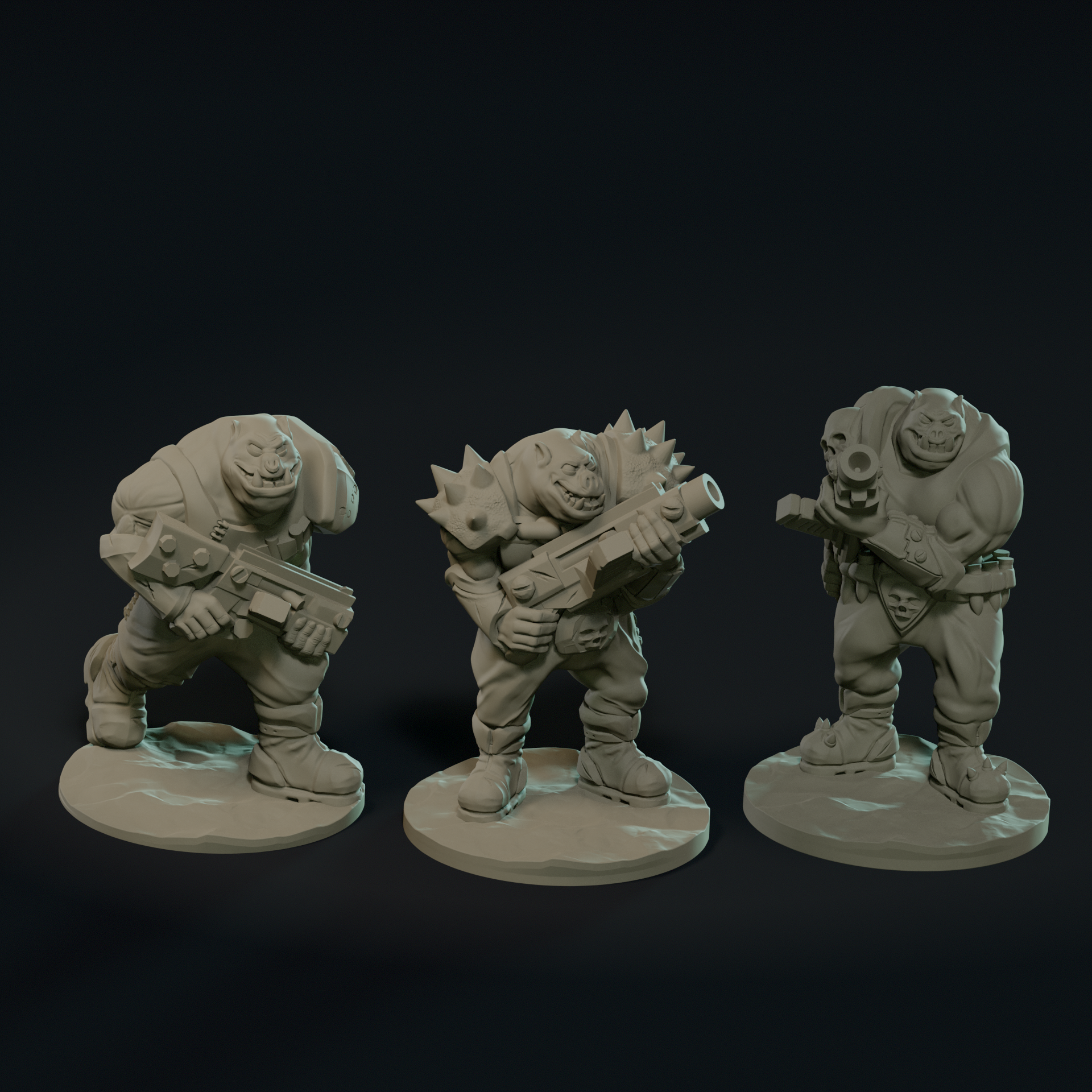 Null Brutes: Gunners Squad – Support-Free FDM STL
