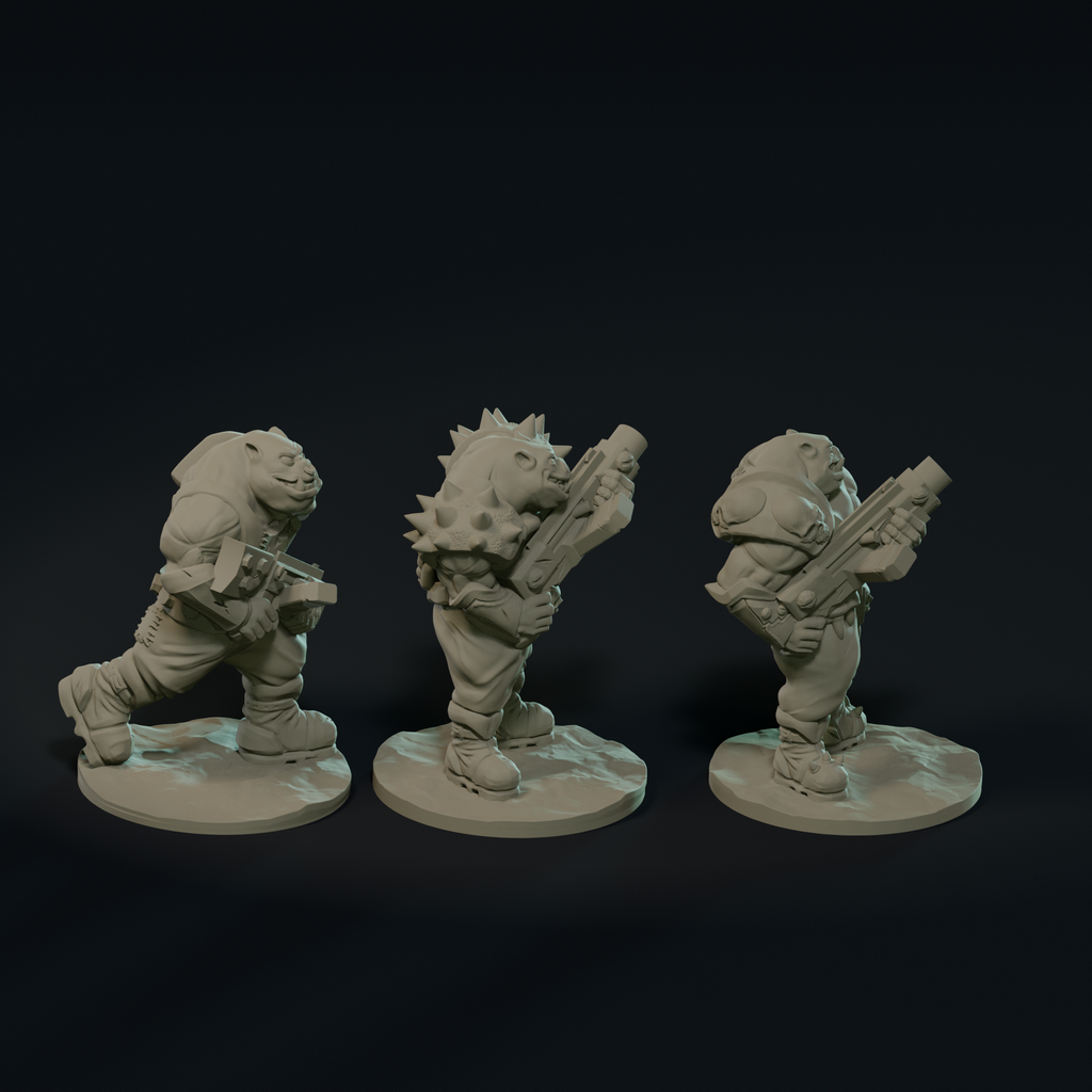 Null Brutes: Gunners Squad – Support-Free FDM STL