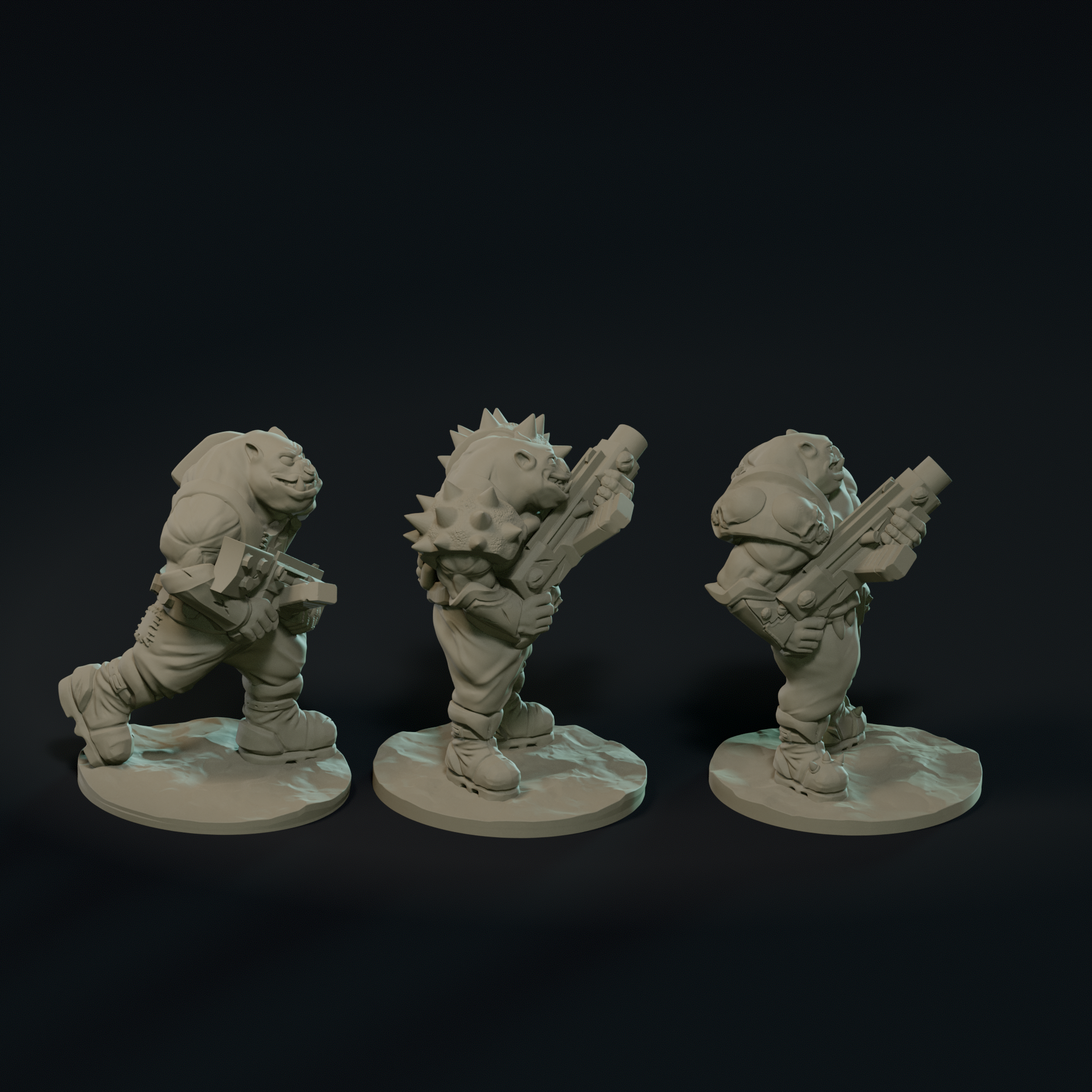 Null Brutes: Gunners Squad – Support-Free FDM STL