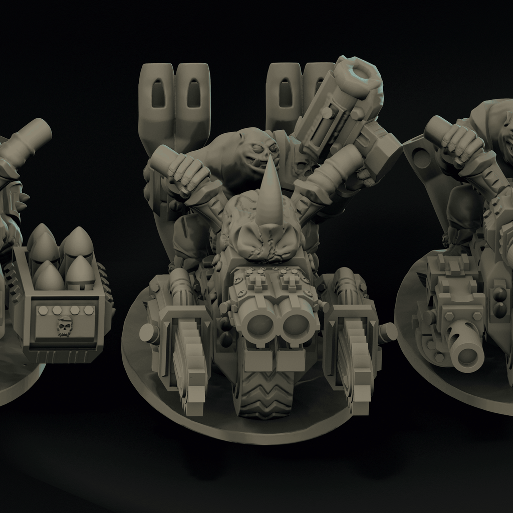 Null Brutes: Biker Squad – Support-Free FDM STL Kit