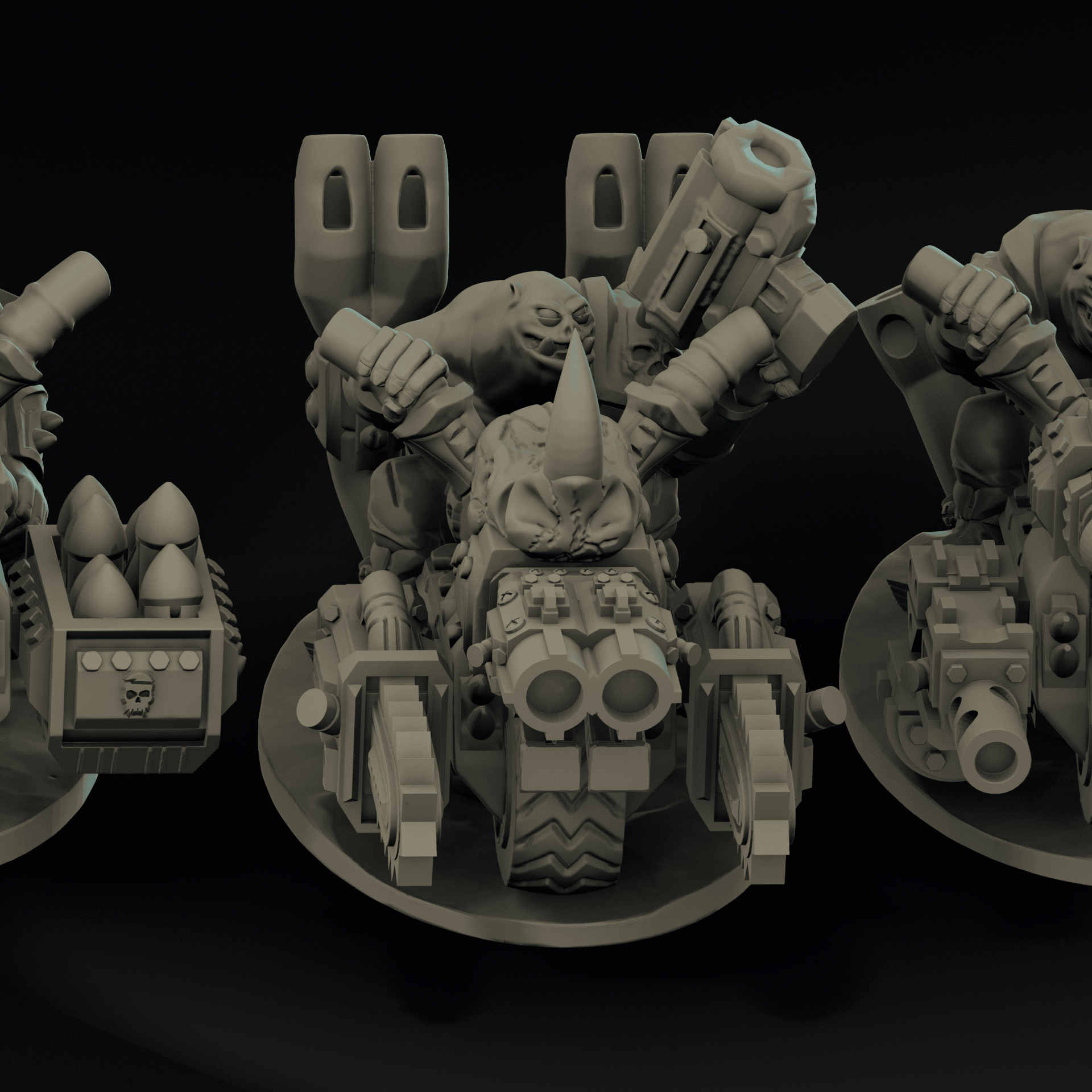 Null Brutes: Biker Squad – Support-Free FDM STL Kit
