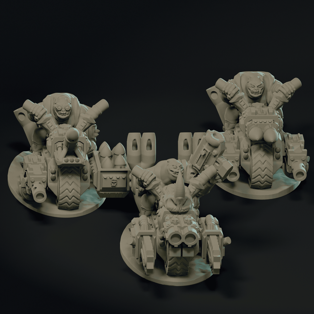 Null Brutes: Biker Squad – Support-Free FDM STL Kit