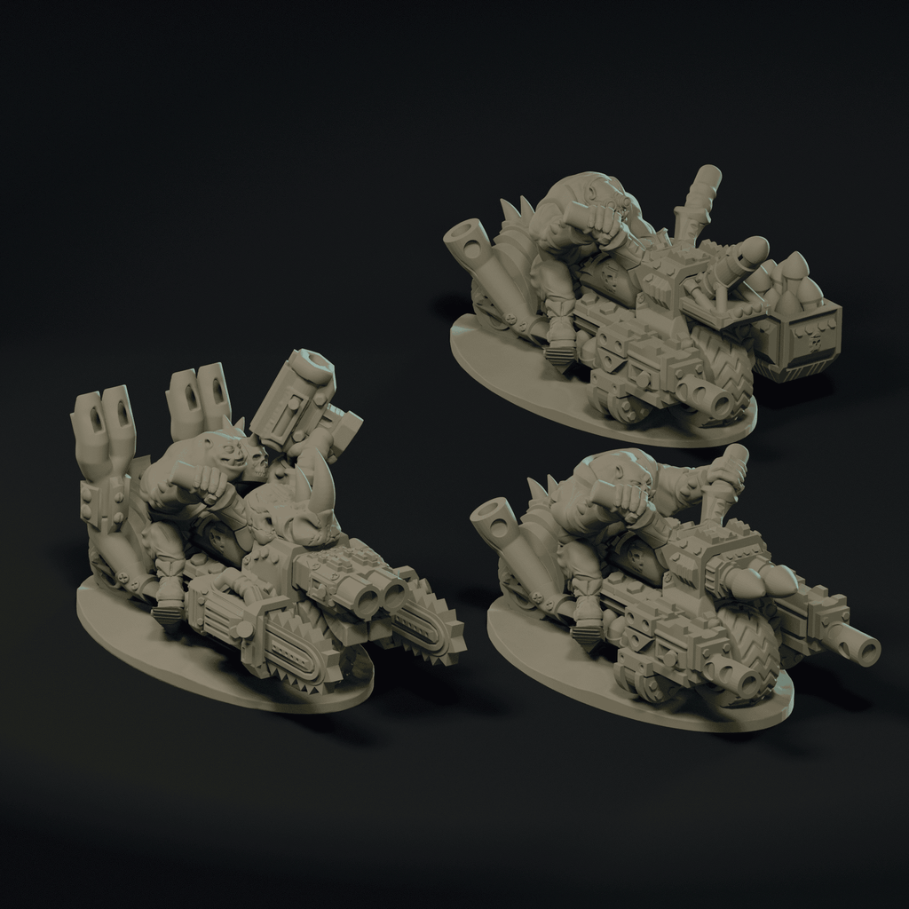 Null Brutes: Biker Squad – Support-Free FDM STL Kit