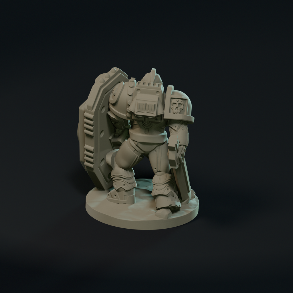 Void Paladins: Shield Warden – Support-Free FDM STL